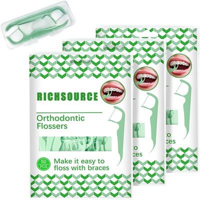 Dantų siūlų lazdelės breketams